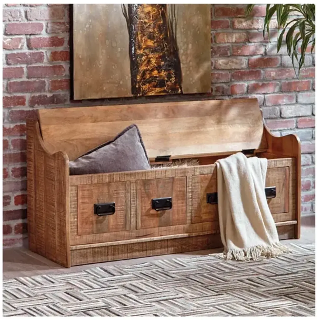 Garrettville Storage Bench