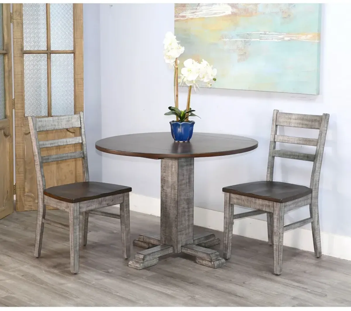 | Homestead Hills 3 Piece Dining Set | Alpine Gray