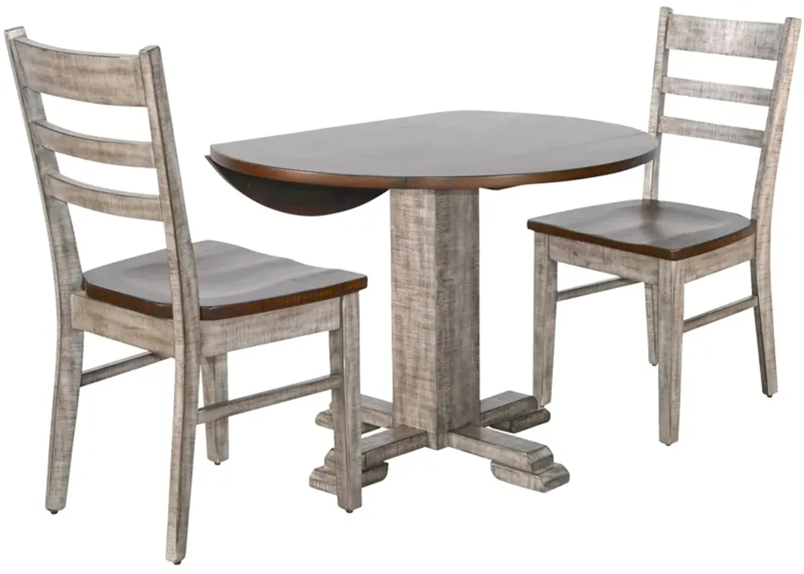 | Homestead Hills 3 Piece Dining Set | Alpine Gray