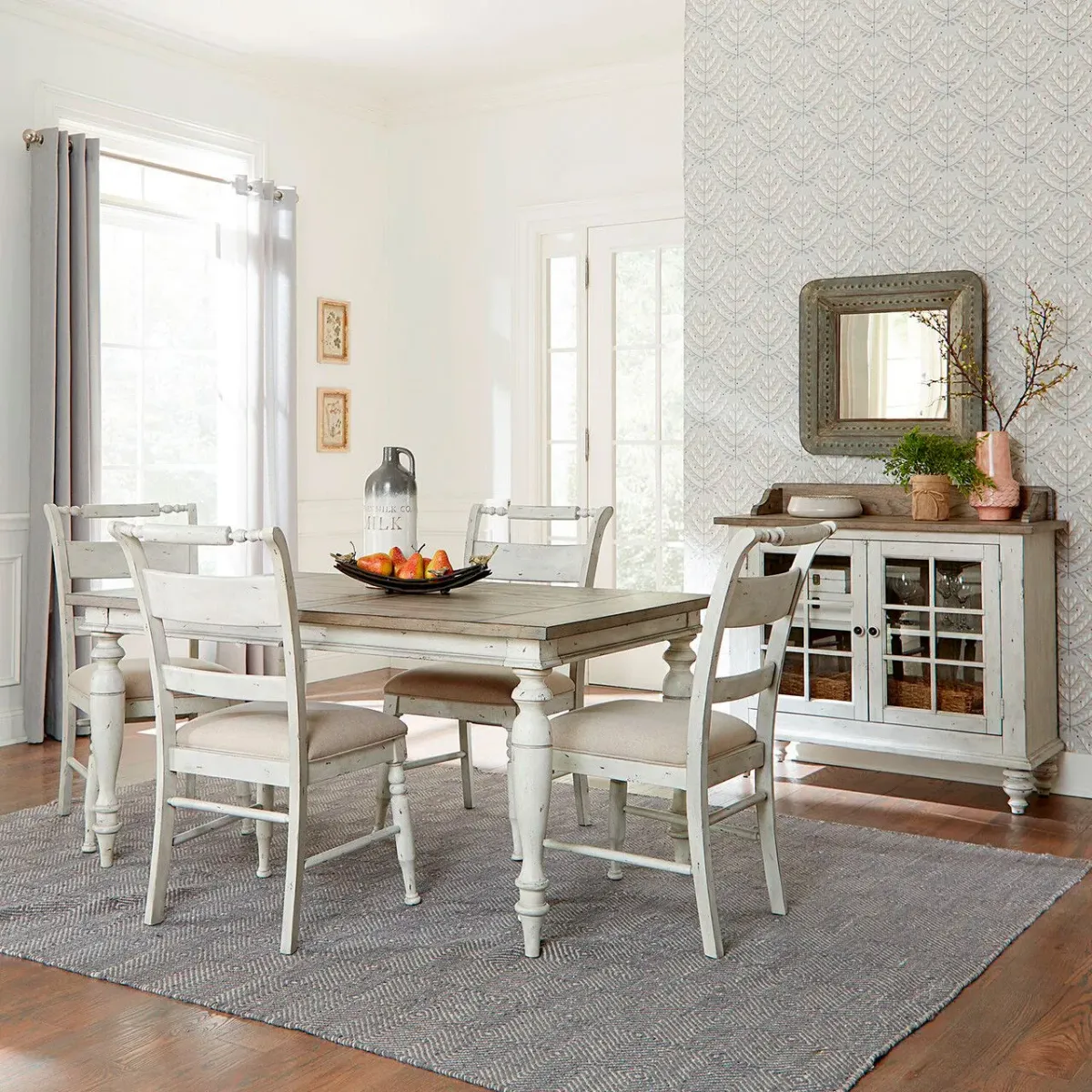 Whitney 5 Piece Rectangular Dining Set