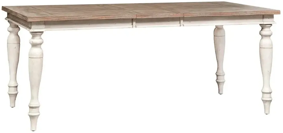 | Whitney Rectangular Leg Dining Table | Weathered Gray