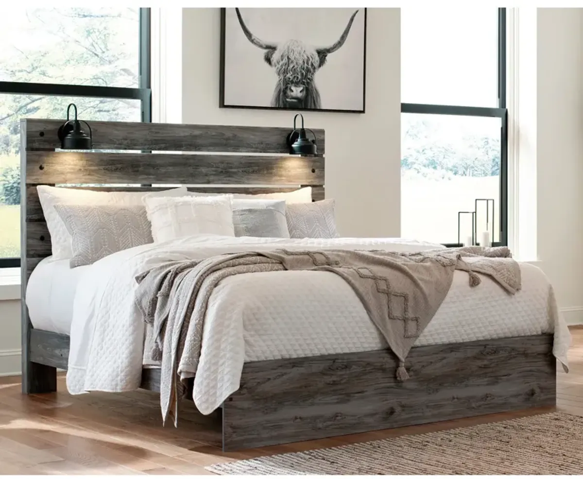 Baystorm Panel Bed with Sconces