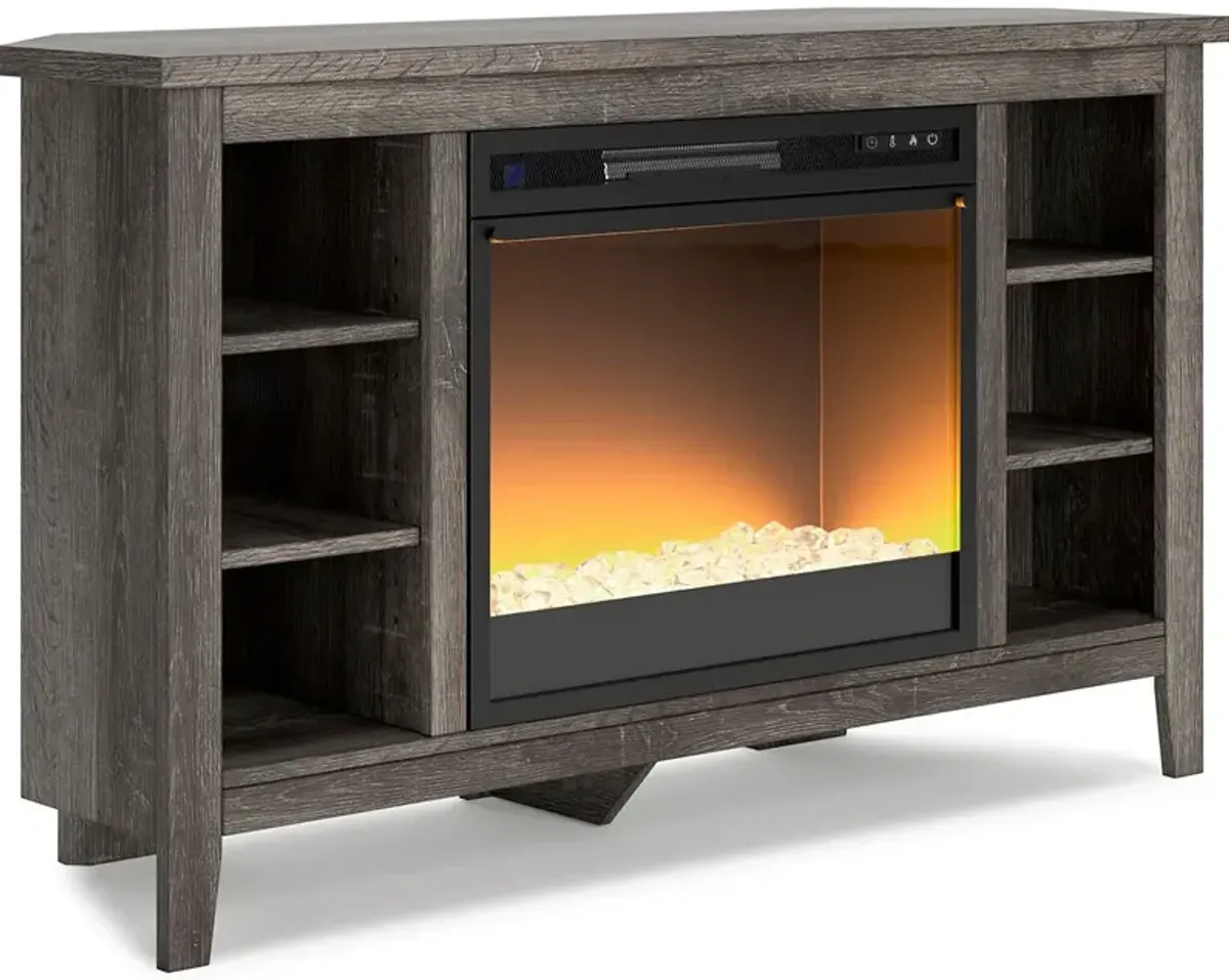 Ashley Furniture | Arlenbry 48" Electric Fireplace Corner Console | Gray