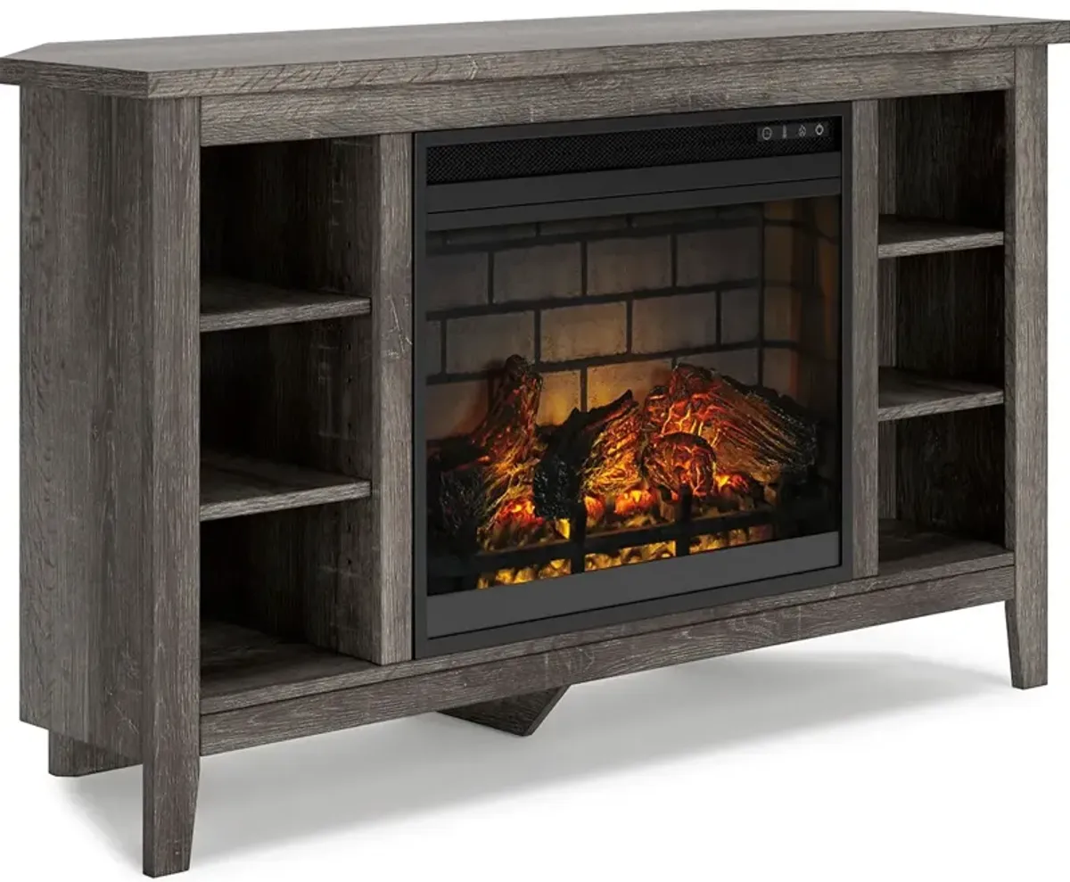 Ashley Furniture | Arlenbry Infrared Electric Fireplace Corner Console | Gray