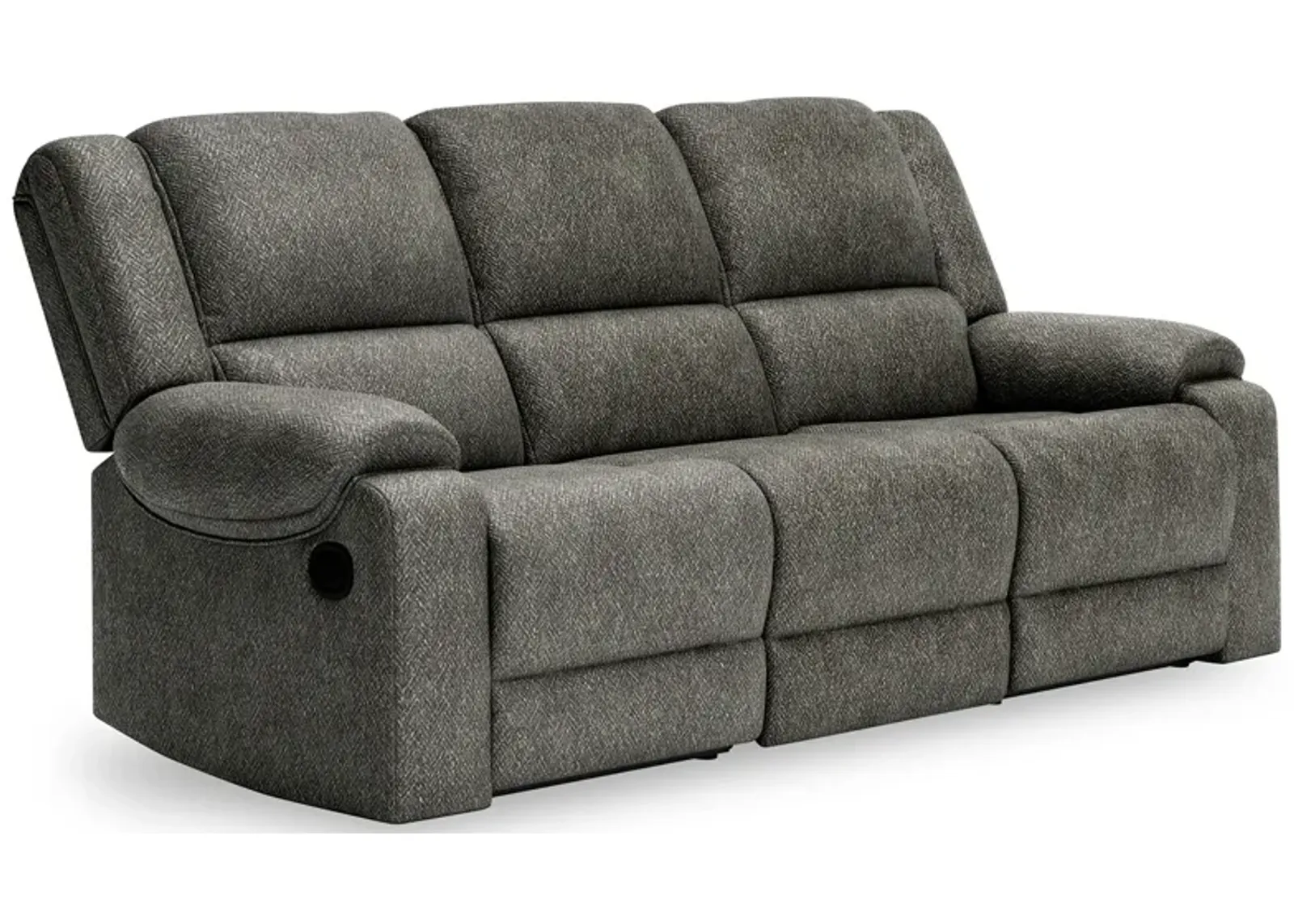 Ashley Furniture | Benlocke 3 Piece Reclining Sofa | Flannel