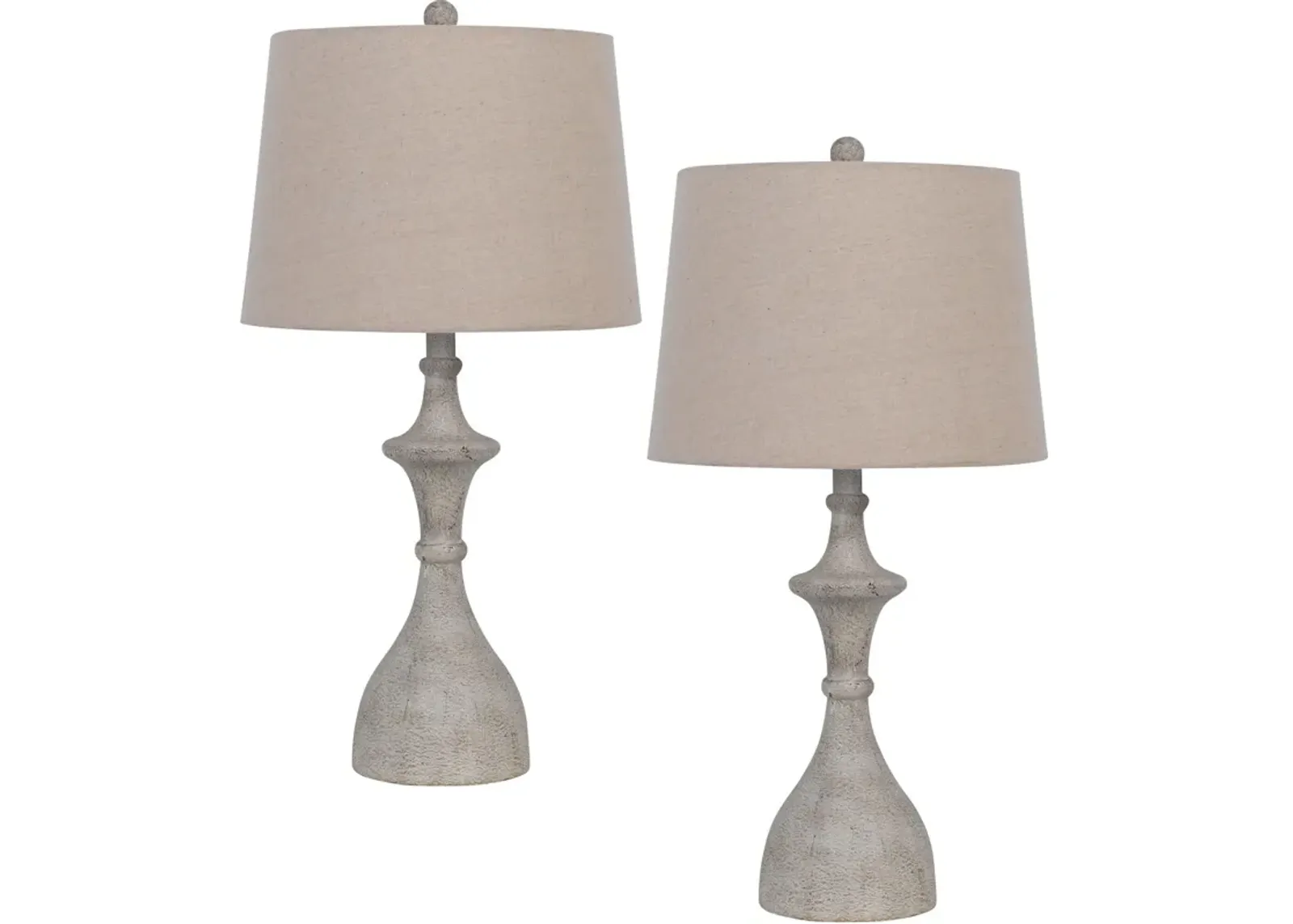 | Acoma Set of 2 Table Lamps | Whitewash