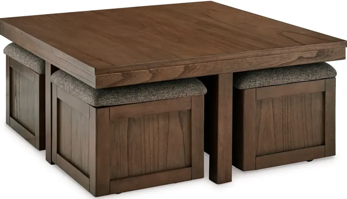 Ashley Furniture | Boardernest Nesting Stool Coffee Table | Brown