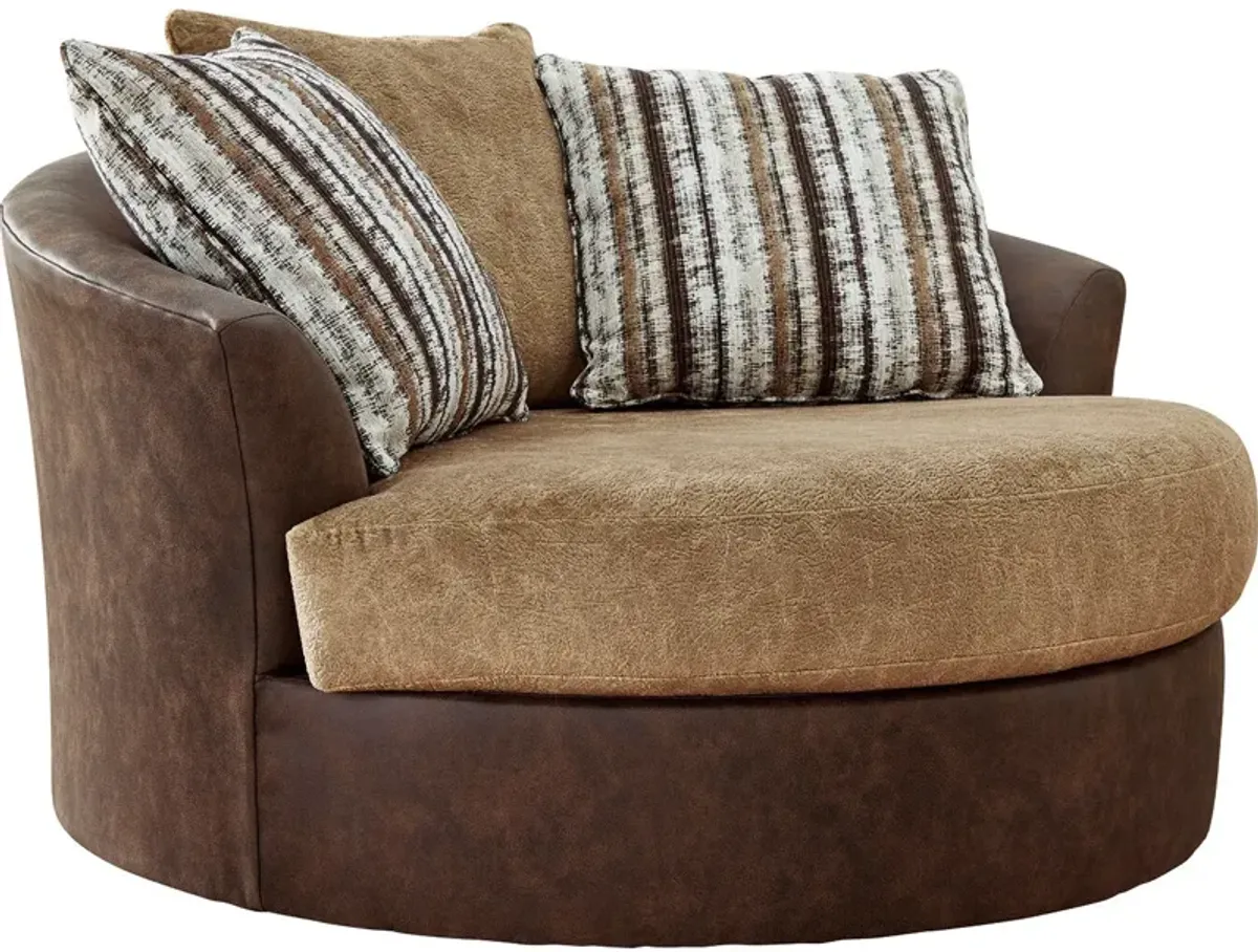 Alesbury Oversized Swivel Accent Chair