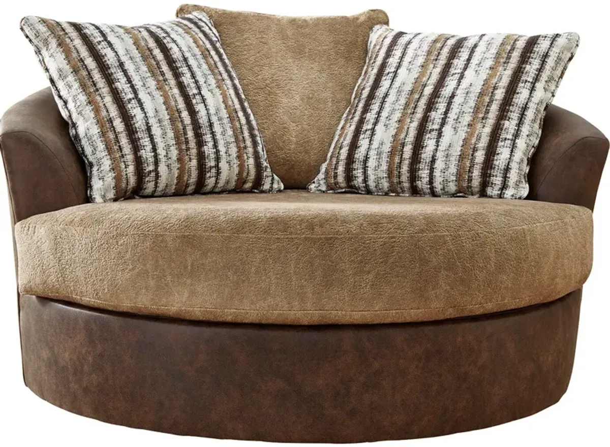 Alesbury Oversized Swivel Accent Chair