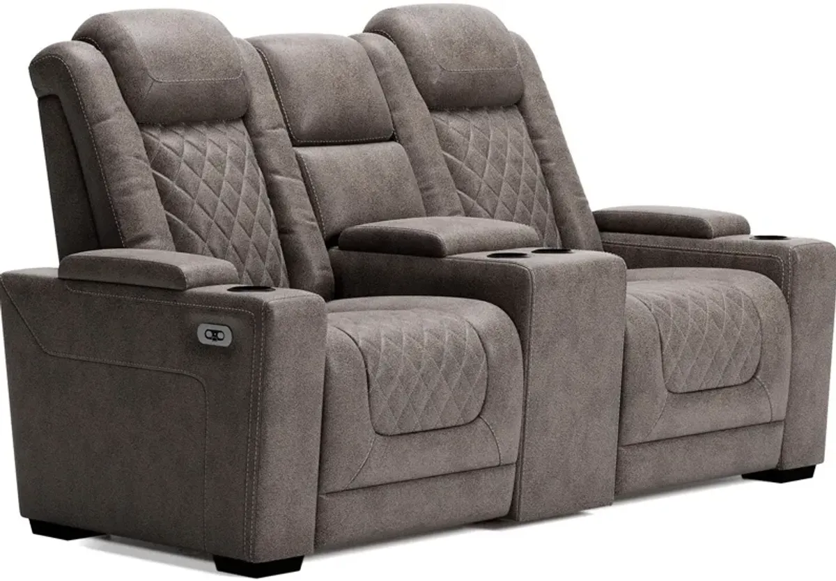 HyllMont Power Reclining Loveseat with Console