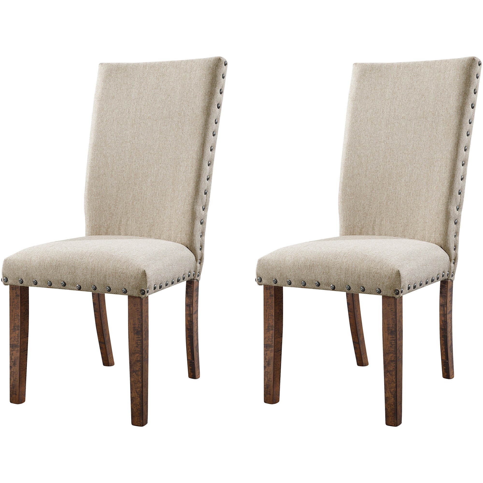 Elements | Jax Upholstered Side Chair | Smokey Walnut