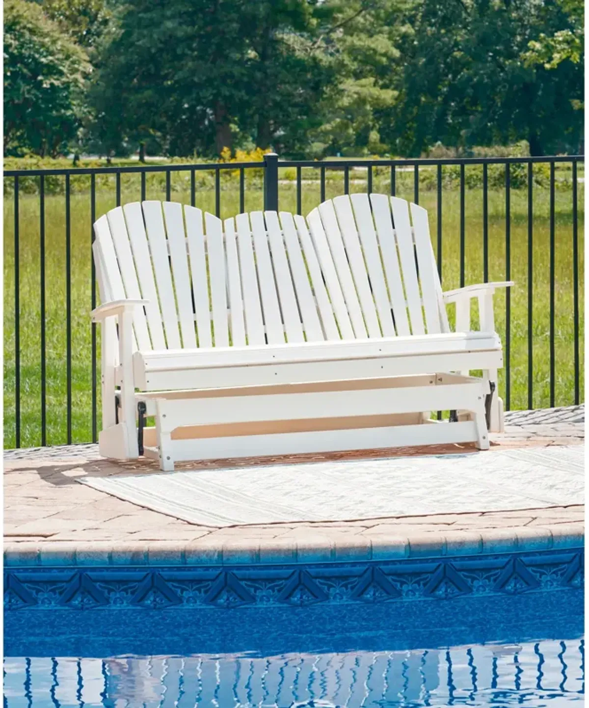 Hyland Wave Outdoor Glider Loveseat