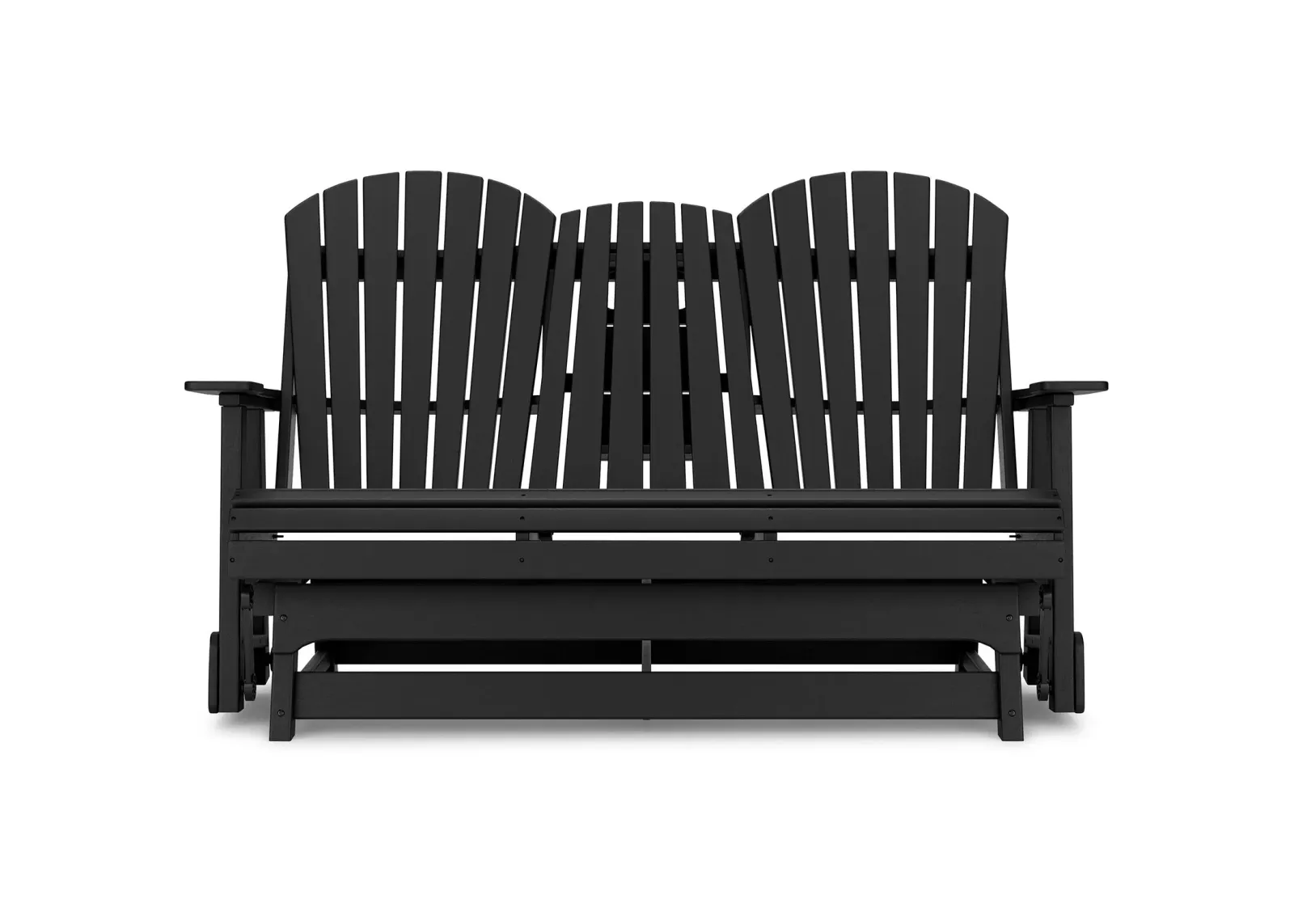 Ashley Furniture | Hyland Wave Outdoor Glider Loveseat | Black