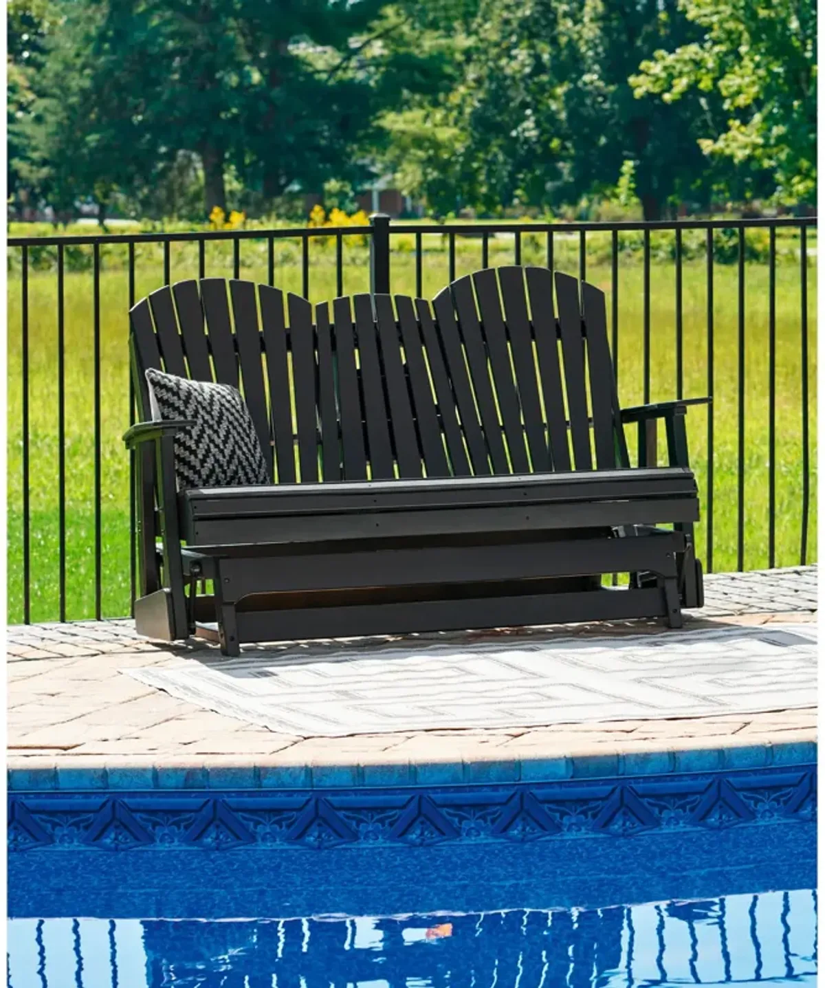 Hyland Wave Outdoor Glider Loveseat