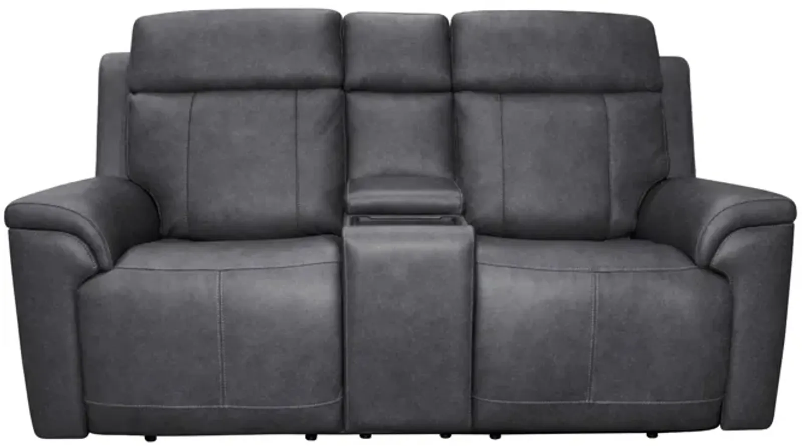 Amelia Power Reclining Console Loveseat with Power Headrests and Lumbar