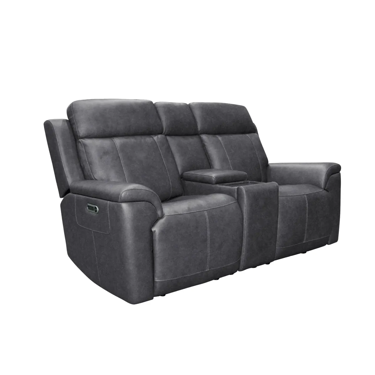 Flexsteel Amelia Power Reclining Console Loveseat with Power Headrests & Lumbar