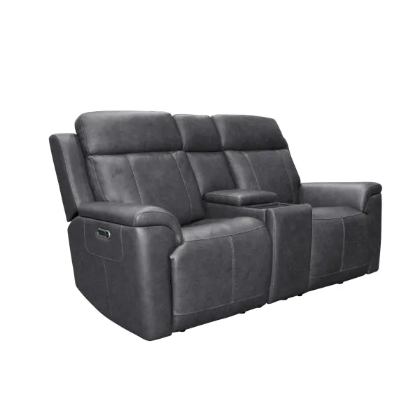 Flexsteel Amelia Power Reclining Console Loveseat with Power Headrests & Lumbar