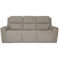Taylor Fog Power Reclining Sofa with Power Headrests