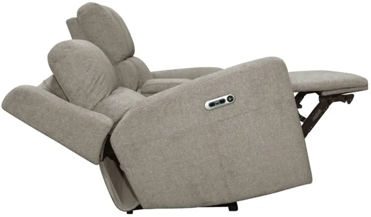 Taylor Power Reclining Console Loveseat with Power Headrests