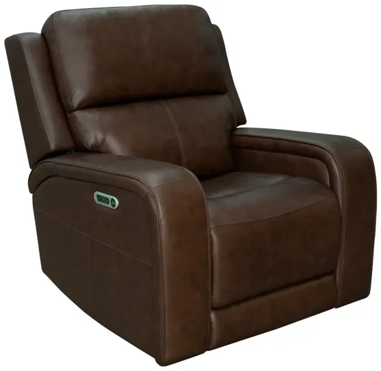 Flexsteel | Hayley Power Recliner with Power Headrest Chair | Burnt Umber