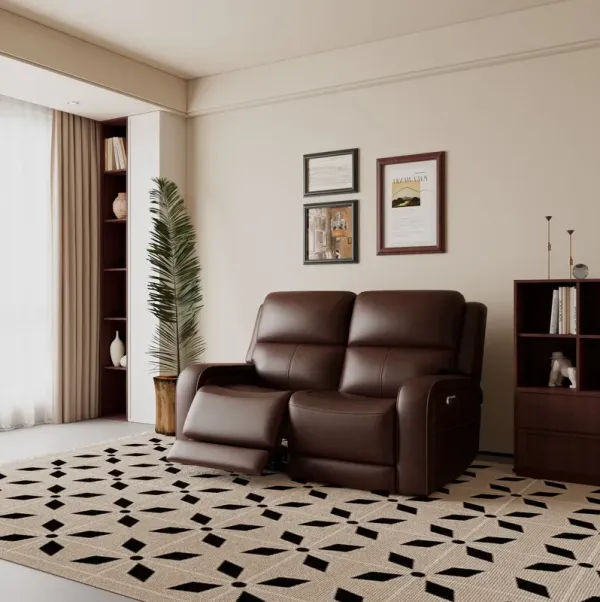 Hayley Power Reclining Loveseat with Power Headrests