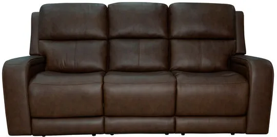 Hayley Burnt Umber Power Reclining Sofa with Power Headrests