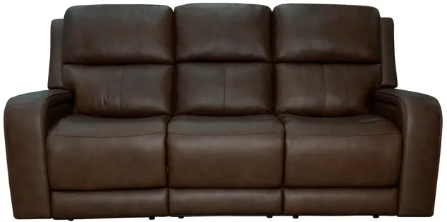 Flexsteel | Hayley Power Reclining Sofa with Power Headrests | Burnt Umber