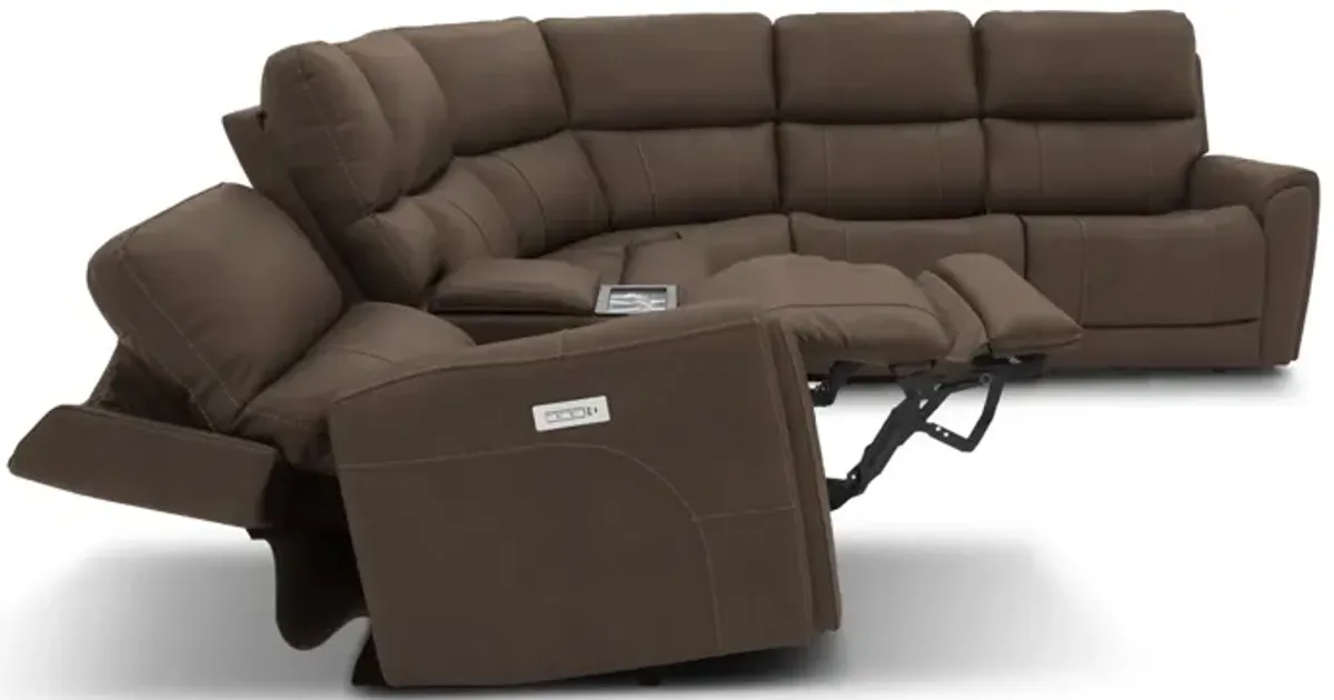 Dylan 6 Piece Sectional with 2 Power Ends and 1 Power Armless