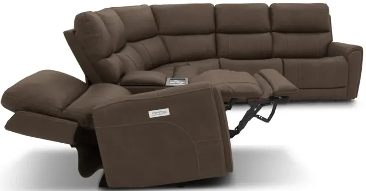 Dylan 6 Piece Sectional with 2 Power Ends and 1 Power Armless