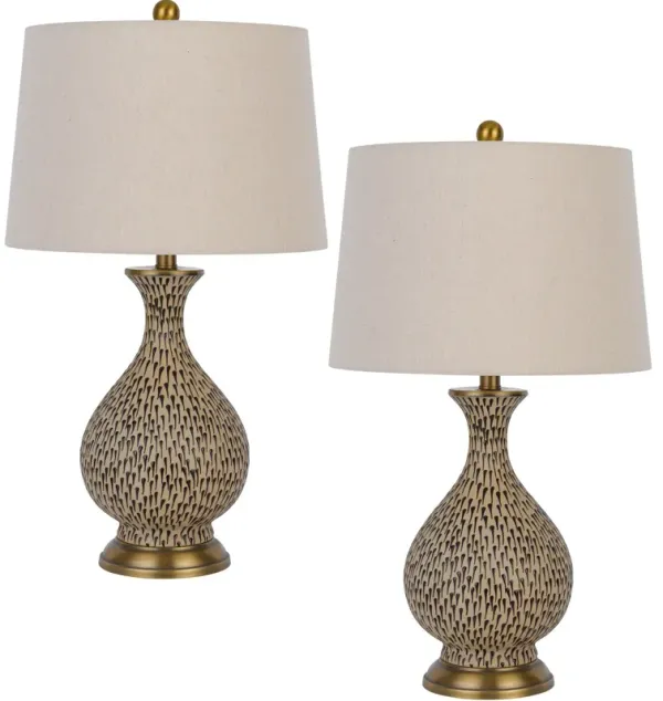 Cal Lighting Orivesi Set of 2 Table Lamps