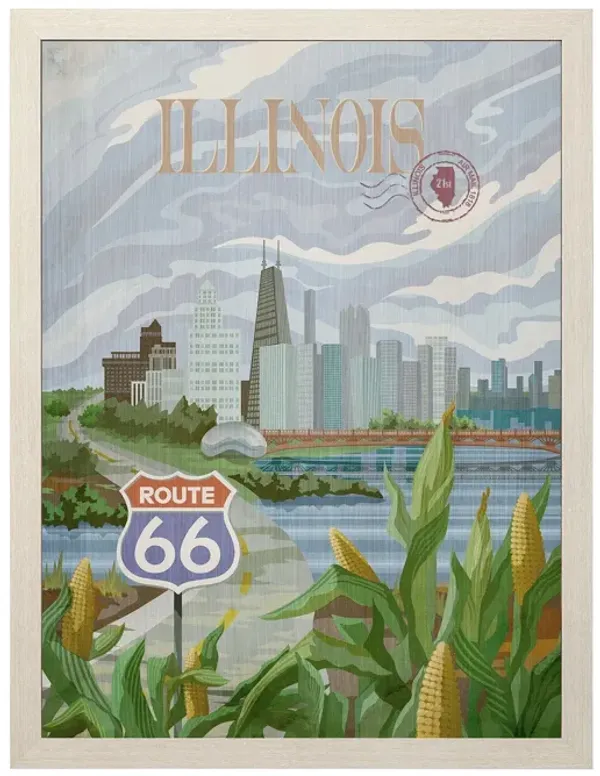 Mercana Furniture & Decor Illinois Go Wall Art