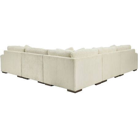 Lindyn Ivory 5 Piece Right Chaise Sectional Sofa