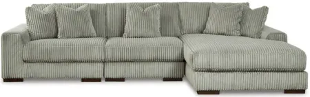 Lindyn Fog 3 Piece Right Chaise Sectional Sofa