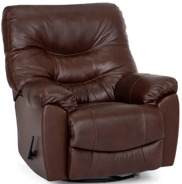Franklin Yogi Leather Swivel Recliner