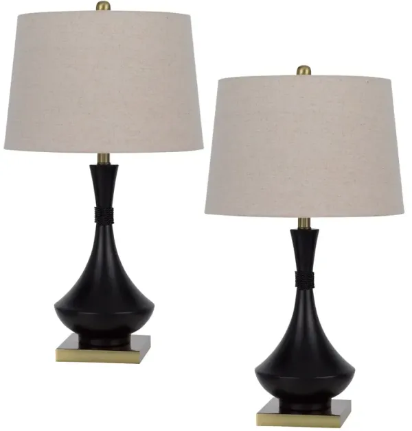 Cal Lighting Hilo Set of 2 Table Lamps