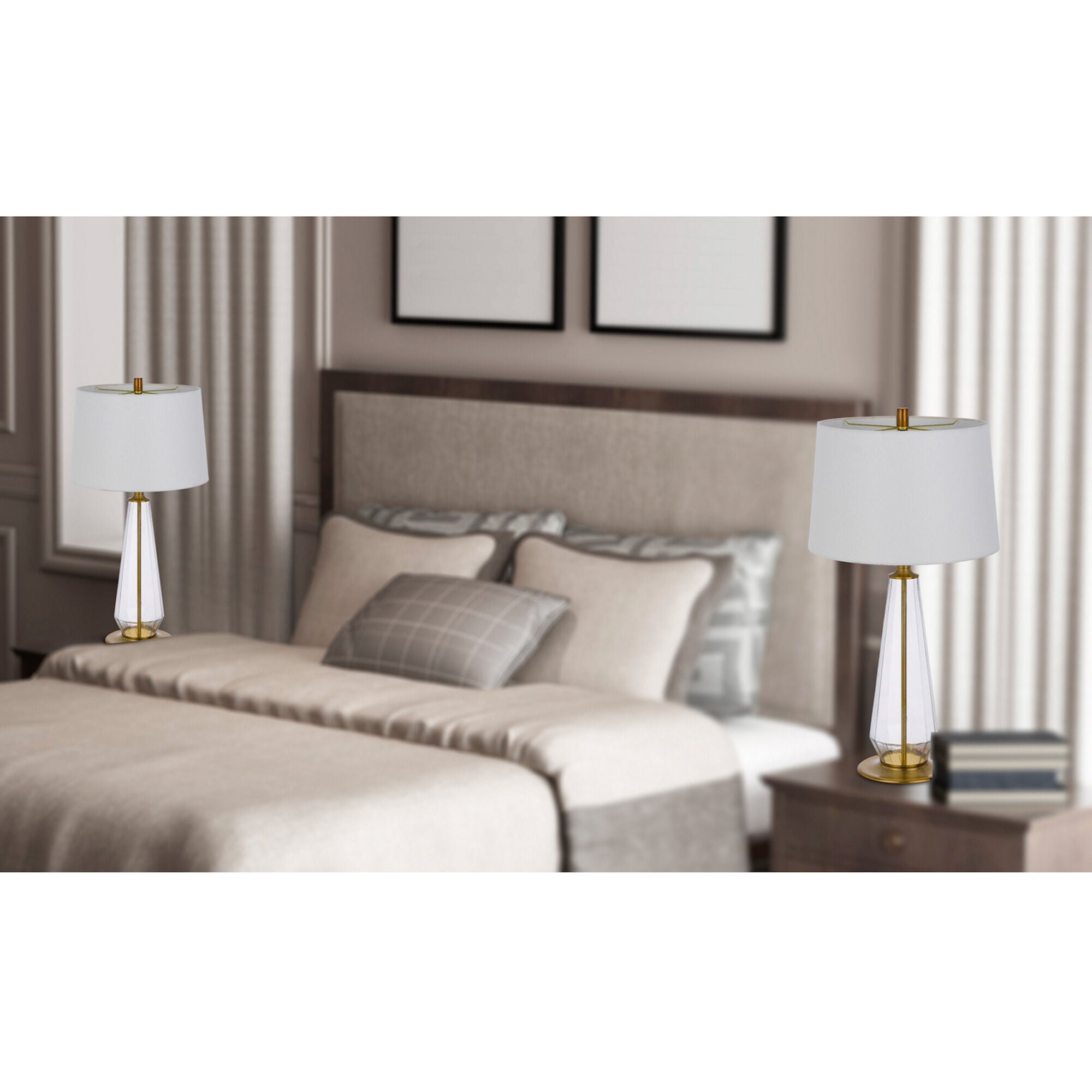 Cal Lighting | Southington Set of 2 Table Lamps | Gold