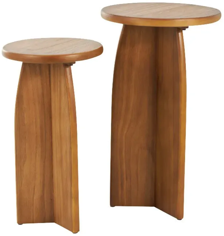 Uma Enterprises | Soren Set of 2 Accent Tables | Brown