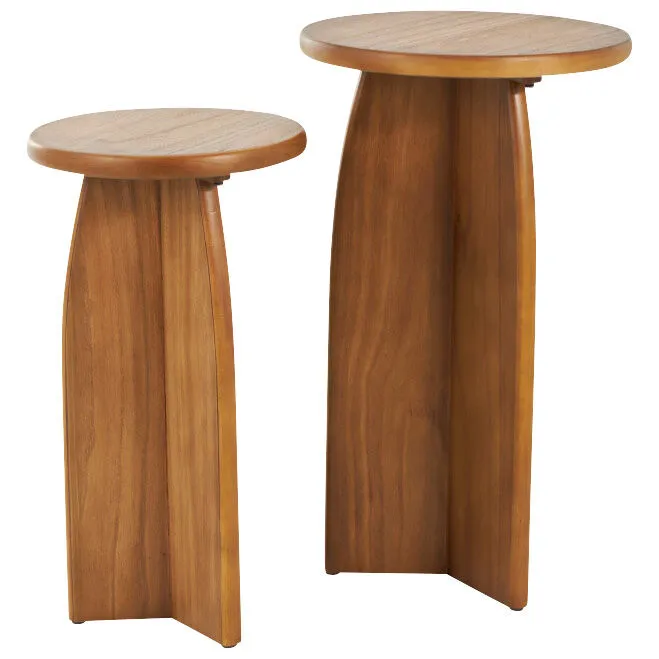 Uma Enterprises | Soren Set of 2 Accent Tables | Brown