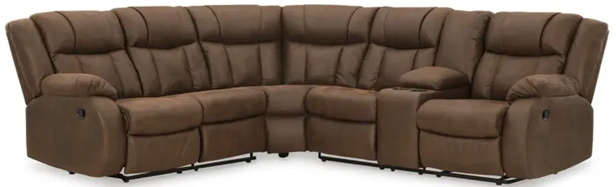 Trail Boys 2 Piece Reclining Right Console Sectional