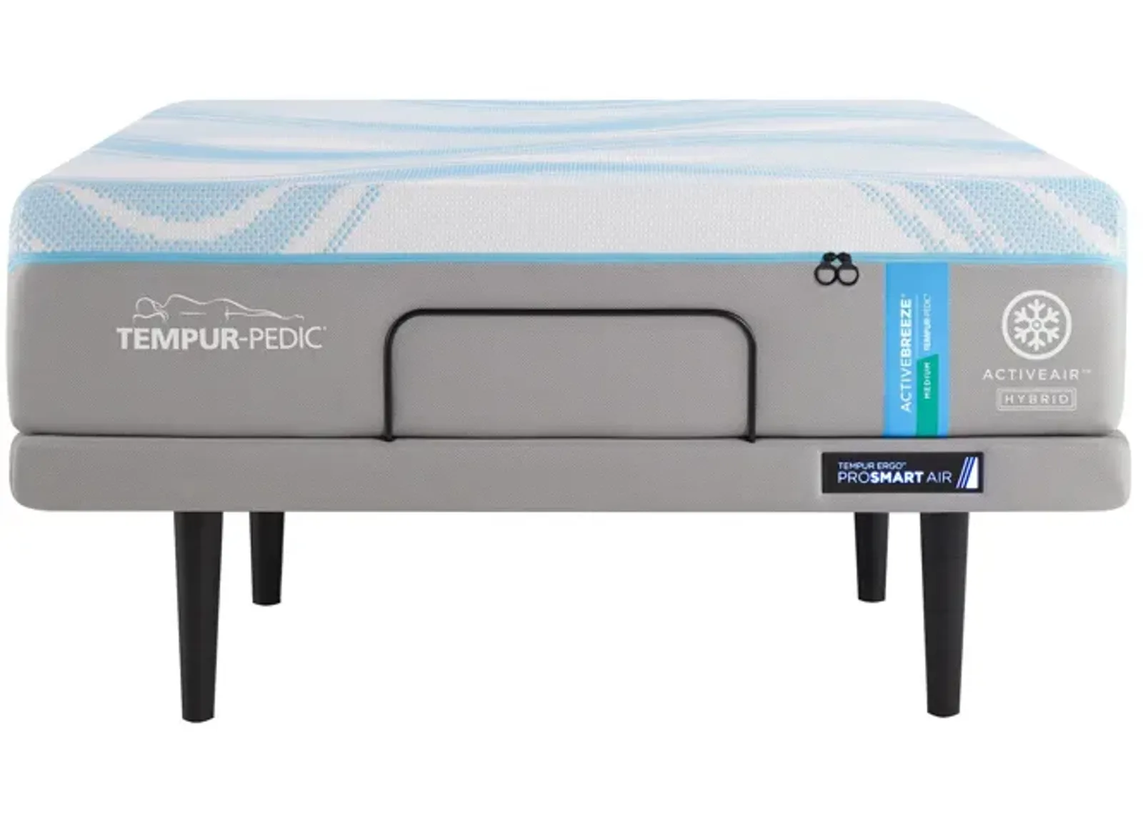 Tempur-Pedic | King TEMPUR-ACTIVEbreeze 2 Medium Hybrid Set | Gray