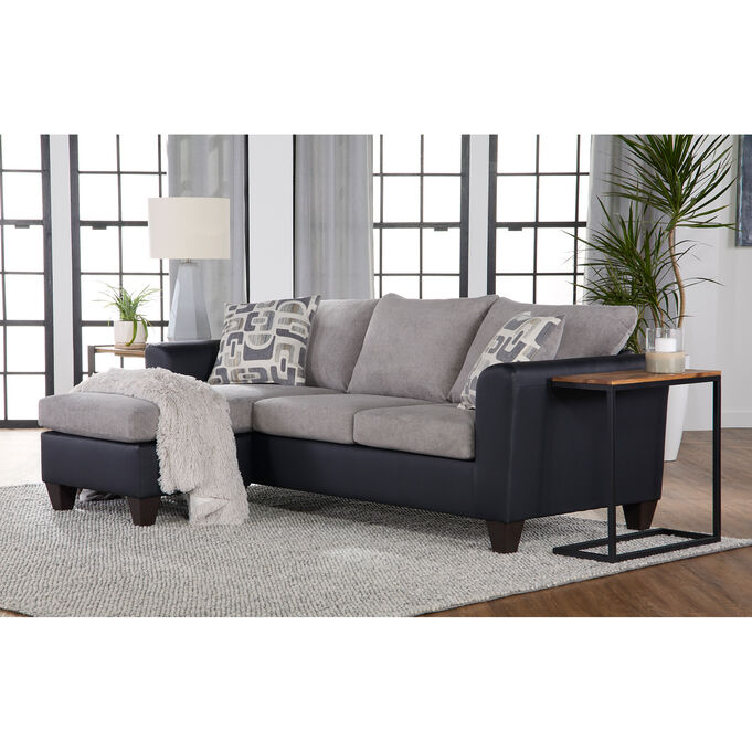 Journey Black Sofa Chaise