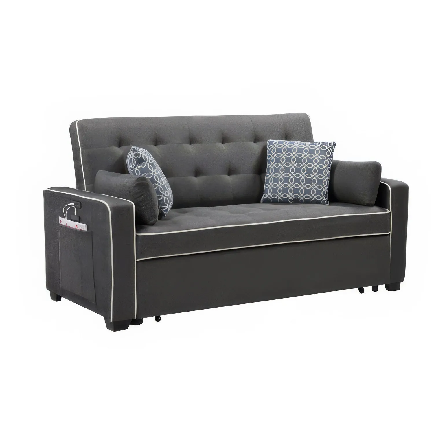 Lilola Home | Full Cody Sleeper Sofa | Gray