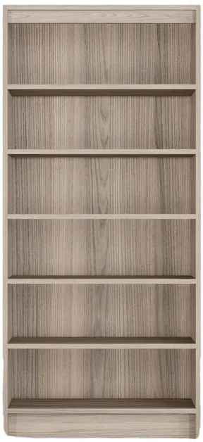 Straightforward Swedish Gray Elm 67" Bookcase