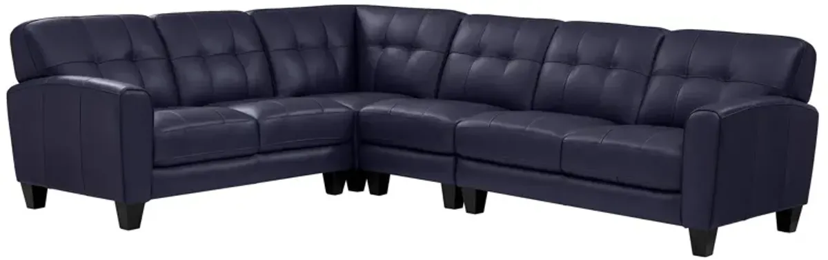 Leather Italia USA Asher 4 Piece Sectional