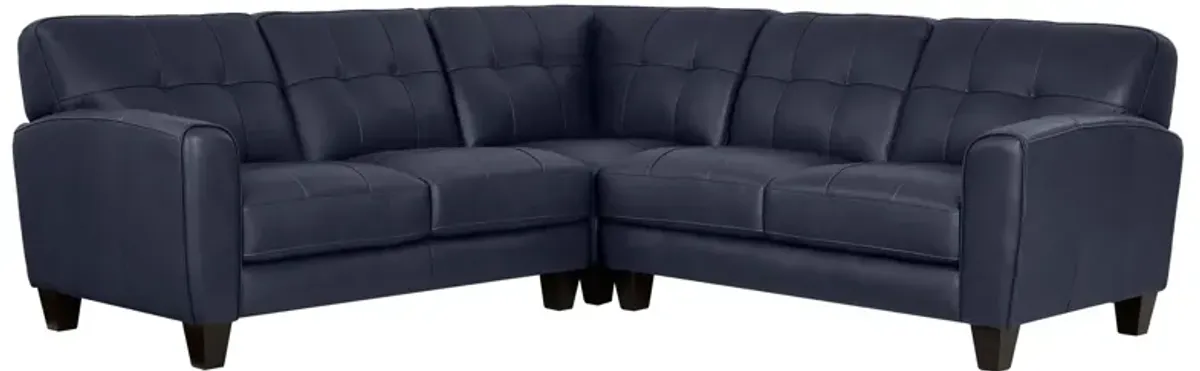 Leather Italia USA Asher 3 Piece Sectional