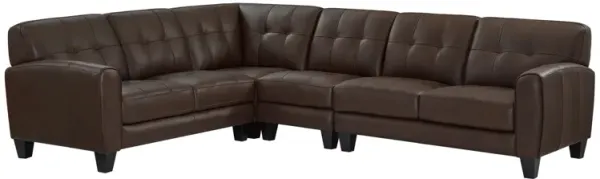 Leather Italia USA Asher 4 Piece Sectional