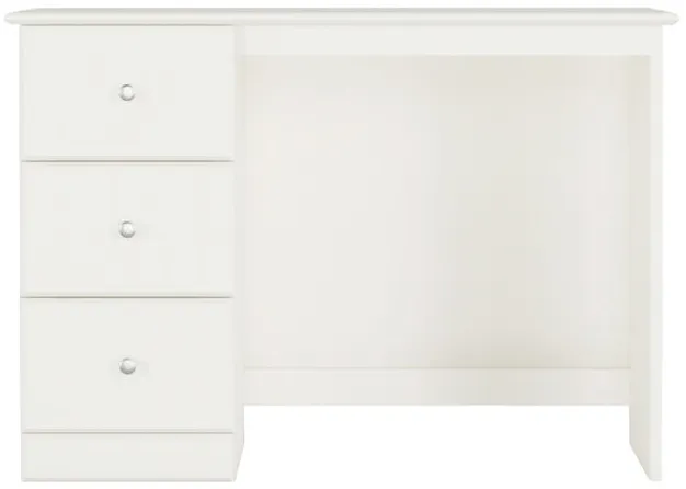 Essentials Rockport White 3 Drawer Desk