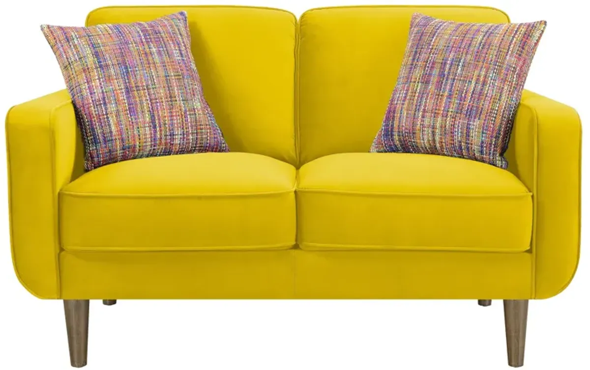 | Jax Loveseat | Yellow