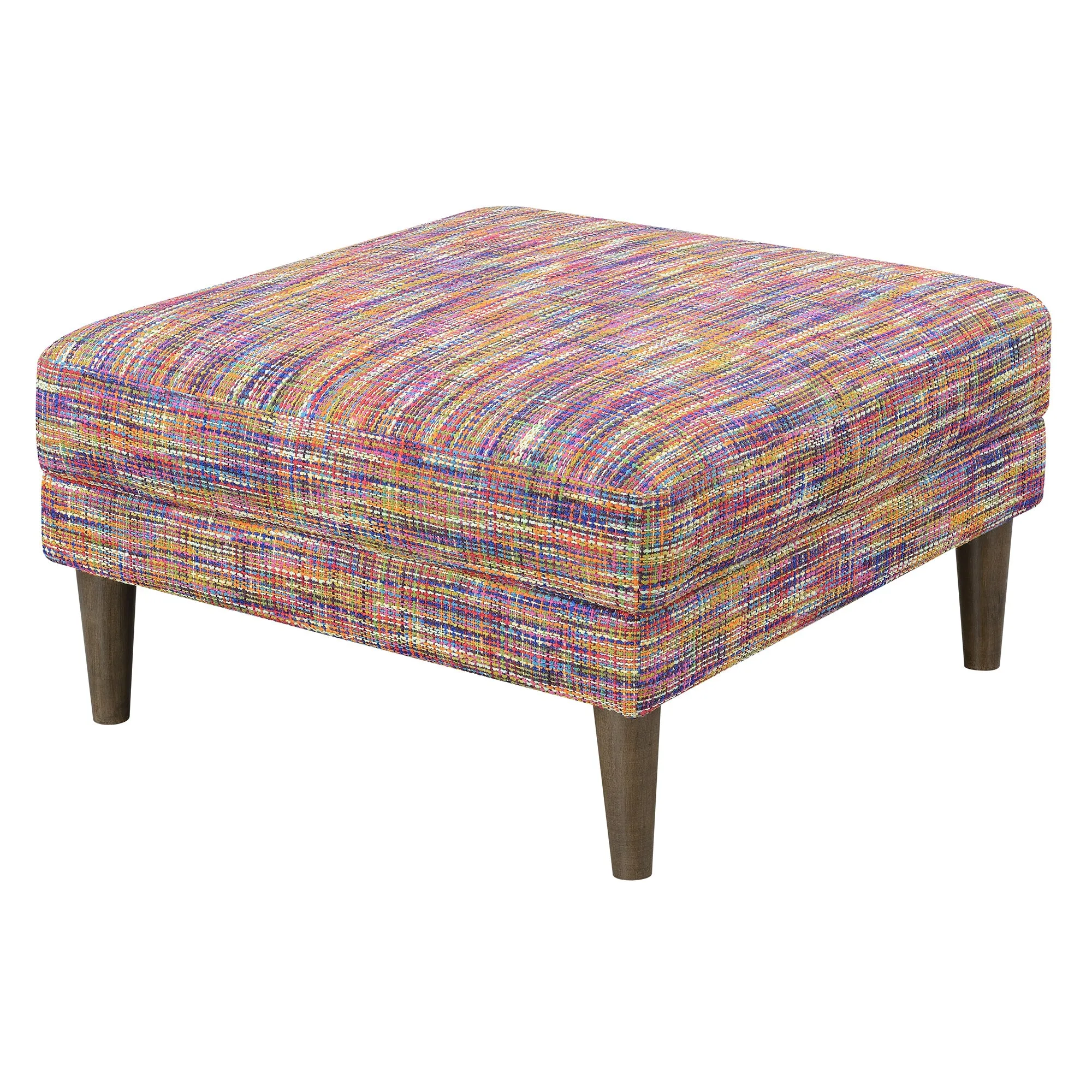 Emerald Home Furnishings | Jax Accent Ottoman | Mardi Gras