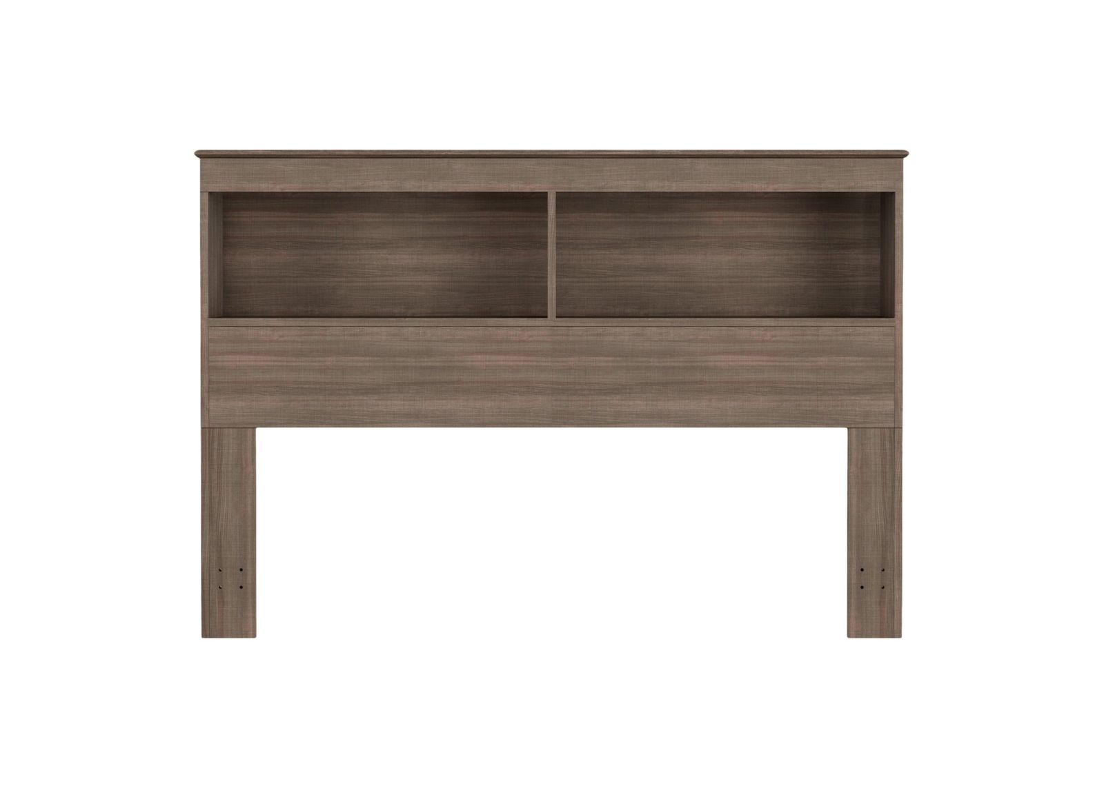 | Queen/Full Essentials Bookcase Headboard | Swedish Gray Elm